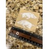 Arkansas Razorbacks Standard White Logo Mini Helmet Side Logos Decal