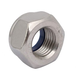 TA-VIGOR 4Pcs Hex Lock Nuts, M14 x 1.5mm Pitch Metric Fine Threaded Stainless Steel Insert Self-Locking Nuts for DIY & Motoring Projects