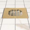 Oatey 42361 Universal 4-1/4 in. Snap-Tite Square Shower Strainer in