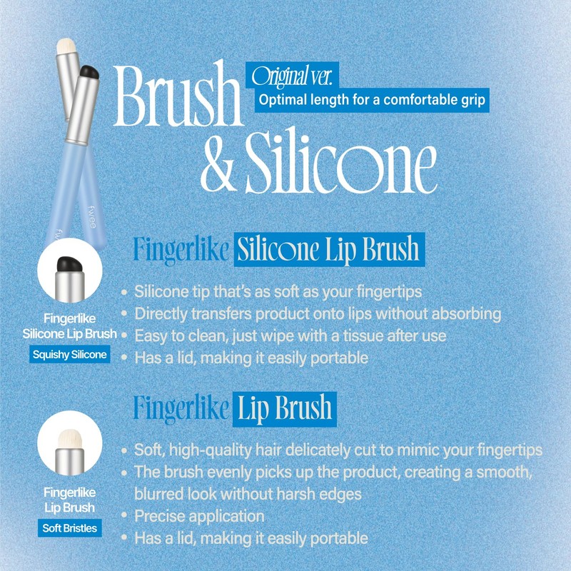 fwee Fingerlike Silicone Lip Brush Mini | Multi-purpose Makeup Blending