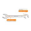 HARFINGTON Super-Thin Open End Wrench 9mm Metric Double Open-End Wrench