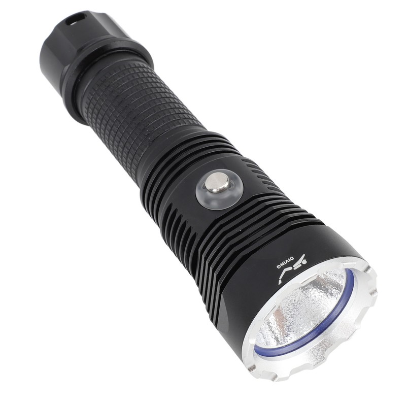 Diving Flashlight LED IPX8 Waterproof Infinitely Dimmable 100M 3000LM White