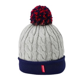 Miki House 13-9201-824 Knit Hat, Logo Knit Hat, Hat, Hat, Boys, Girls, Baby, Kids, Baby Clothes, Children's Clothing, gray