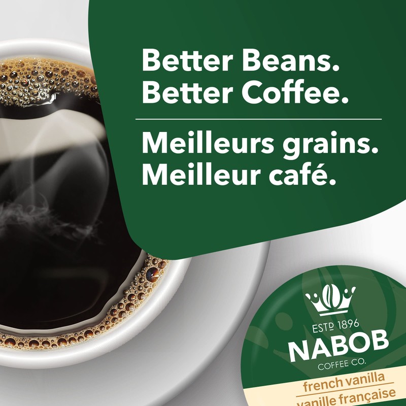 Nabob Cafe Collection French Vanilla Coffee (Medium), 14-Count T-Discs for