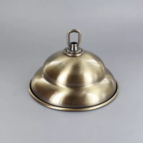 Unbranded ANTIQUE BRASS PLATED CEILING CANOPY WITH LOOP FOR LIGHT