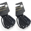 New 2 Sets of 12 Black Thick Snag Free Endless