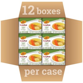 Kosher MRE Meat Meals Ready to Eat, Matzah Ball Chicken Soup & Vegetables (12 Pack) - Prepared Entree Fully Cooked, Shelf Stable Microwave Dinner – Travel, Military, Camping, Emergency Survival Food