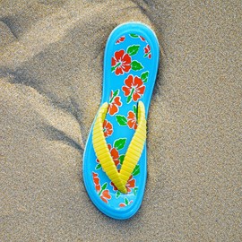 TRIXES Flip Flop Beach Towel Clips - Colourful Designs to Secure Your Items - Extra Strong Clips for Loungers, Chairs and Laundry - Essential for Travel - Holiday Accessories (8, Floral)