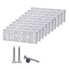 (Pack of 10) Screws Included Steel Flat Connector Plate 40