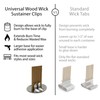 Hemlock Park Universal Wood Wick Clips for Candles | Sustainer