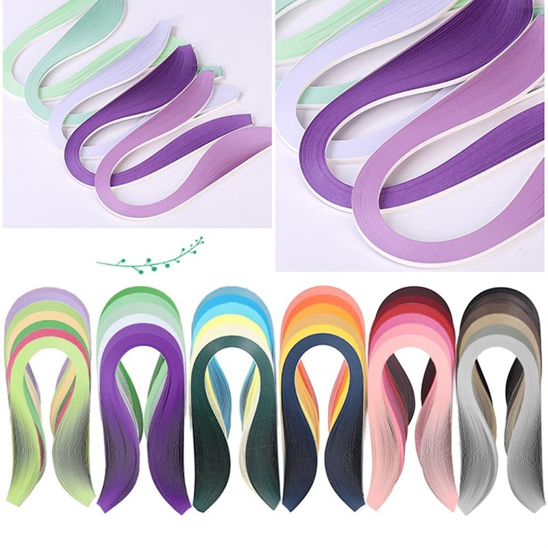 ODETOJOY Quilling Paper Strips 7mm Gray Crafts 1/4" Paper Quilling