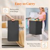 Lifewit 120L Double Laundry Hamper with Lid, Extra Large Bamboo