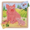 Bigjigs Toys Wooden Chunky Pig & Piglet Jigsaw Puzzle