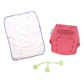 1 Pañal Predoblado  Cubierta Impermeable  Snappi Sujetador                                                                                            