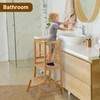 COSYLAND Toddler Standing Tower - Adjustable Height Toddler Kitchen Stool