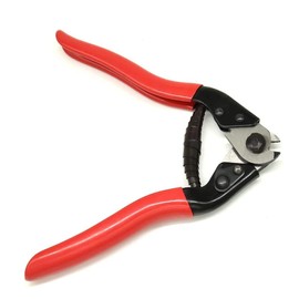 Loriusy Stainless Cable Cutter, 5/32" Steel Wire Cutter, Rope Cutter, Cable Cutter for Aircraft, Bicycle, Red Black