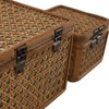 Deco 79 Rattan Handmade Decorative Box Woven Rattan Decorative Keepsake