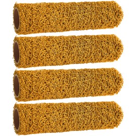 4 Pcs Textured Paint Roller 9 inch Small Texture Roller Set Tan Texture Maker Roller Cover for Painting Walls Popcorn Ceiling Improvement Paint Supplies