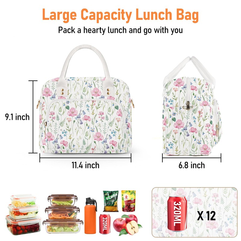 Cute Lunch Bag Women Large Lunch Box for Women