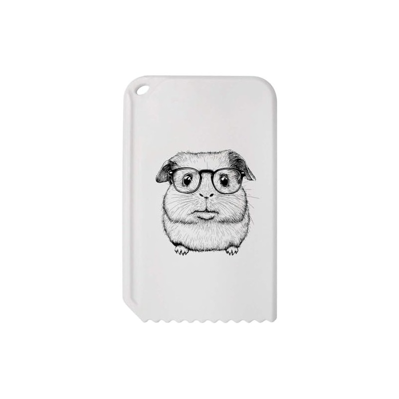 Azeeda 'Guinea Pig Wearing Glasses' Plastic Ice Scraper (IC00038668)