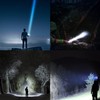 PeakPlus LED Tactical Flashlights High Lumens, Zoomable, 5 Modes Bright