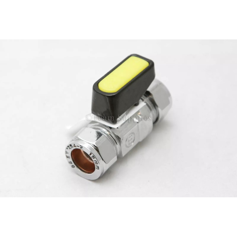 Team Controls Mini Gas Lever Ball Valve 10mm Gas Approved