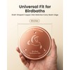 Wtoolfex Bird Bath Copper Disk, 2pcs Reinforced 99.99% Pure Copper