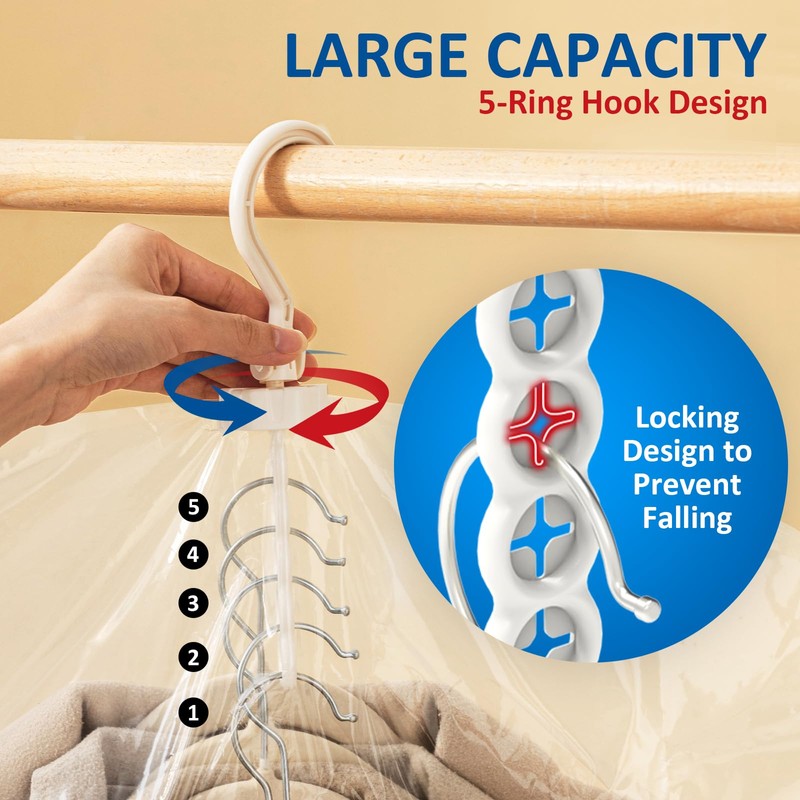 Hanging Vacuum Storage Bags, 6 Pack Hanging Storage Bags for