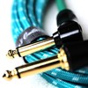 Dan's Guitar Store Instrument Cable (2m / 6.5ft Inline/Right-angle) 1/4inch