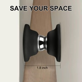 SUNCARACCL RV Door Holder 2 Pack, Magnetic Baggage Door Catch for RV, Trailer, Camper, Motor Home, Cargo Trailer (Black)