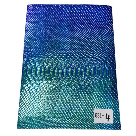 Wholesale Fancy Snake-patterned High Quality Artificial Leather for Making Handbags, Shoes and BagsColor: 631-4