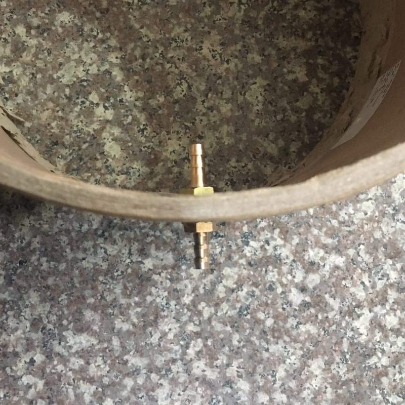 Joywayus 1'' Hose Barb Thru-Bulk Head Fuel Hex Union Fitting