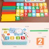 Sunshine smile Montessori Maths Toy, Wooden Math Toy, Calculator Sticks,