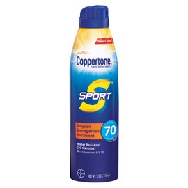 Coppertone Continuous Spf#70 Spray Sport 5.5 Ounce (162ml) (6 Pack)