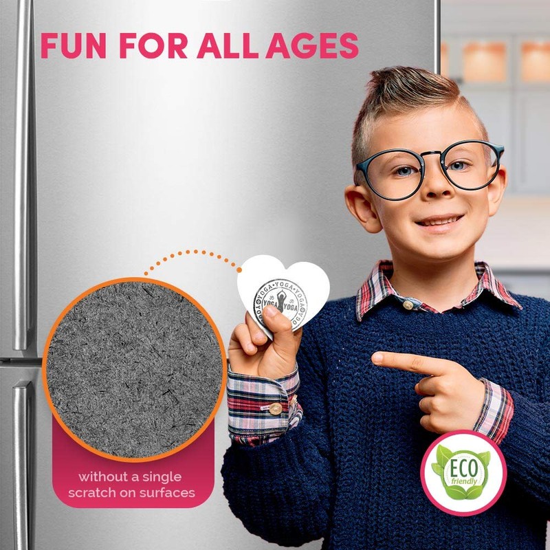 1 x Heart MDF Magnets - Yoga Meditation 39819