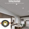 LED Downlight Aluminum Adjustable Angle Dustproof Ceiling Embedded Spotlight for