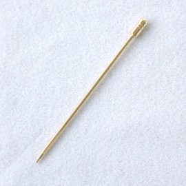 Nagao Pintxos Pick Hors D'oeuvres Pin, Round Rod, Set of 6, Gold, Made in Japan