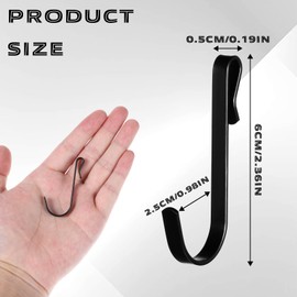 BOHUIZ 20 Pcs J Shaped Stainless Steel Hanger Hooks, Clip-on Wire Rack Hanging Sink Grid Shelf Hook Wire Shelving Accessories for Kitchen Bedroom Office