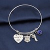 POTIY Police Officer Gift Correctional Officer Bracelet My Heart Belongs