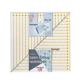 Prym Omnigrid 611655 Patchwork Ruler Square 20 x 20 cm