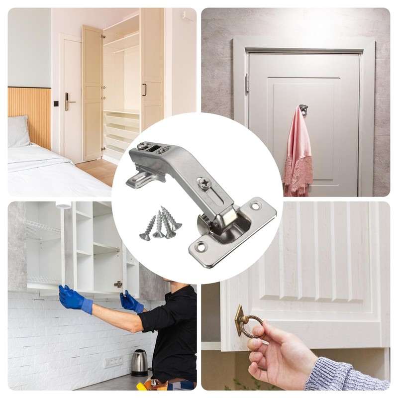 Kitchen Cabinet Hinges | Closet Hinges - 135-degree Opening Concealed