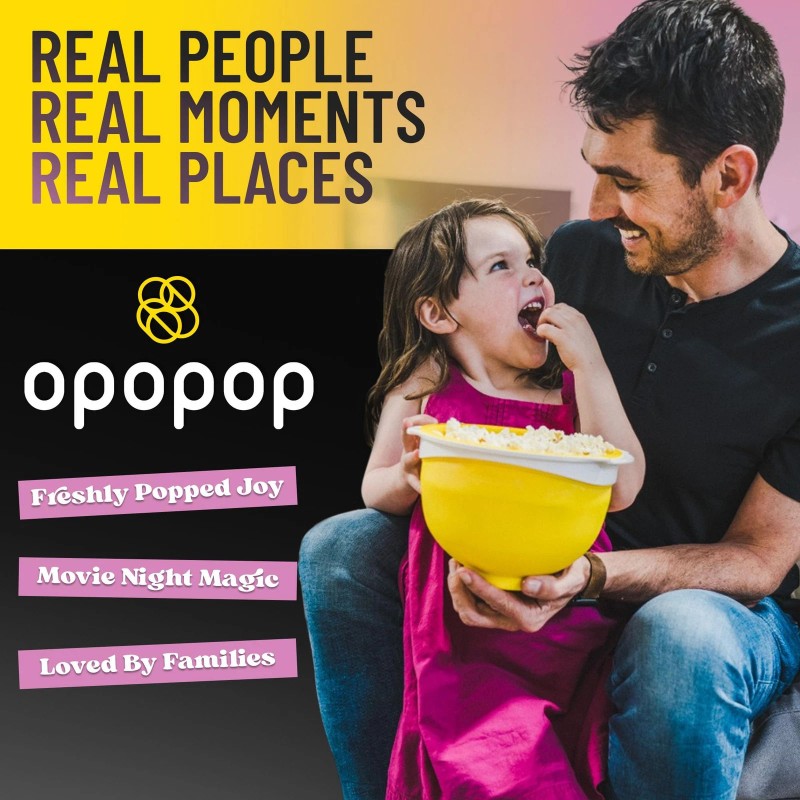 Opopop Microwave Popcorn - Variety 12-Pack Gourmet Popcorn Kit, Collapsible