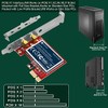 Adaptador de Red inalámbrico PCIe de 2,4 GHz y 300