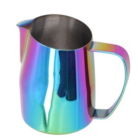450ml Stainless Steel Coffee Milk Frothing Latte Cup Pitcher Jug for Home Coffee Colorful