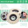Yauhar 11Pcs Wool Buffing Polishing Wheel Set Contains 4-1/2 x