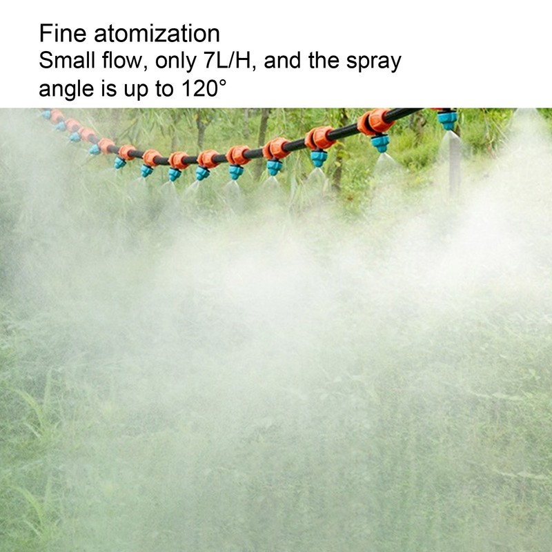 5m Garden Irrigation Kit 9/12 Hose Spray Nozzle Automatic Watering