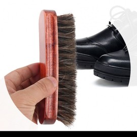 Horsehair Shoe Polishing Brush for Shining and Care Brush