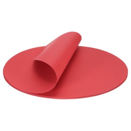 sourcing map 10 Inch Oval Card Stock, 60 Pcs Colored Cutouts Paper Thick Cardstock Coaster for DIY Craft Projects Classroom Bulletin Board Decor, Red