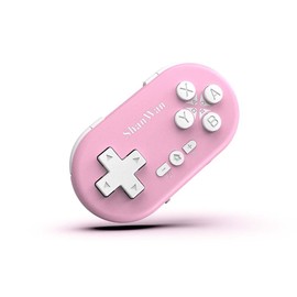 ShanWan Bluetooth-Gamepad, Mini-Wireless-Controller für Switch, Windows, Android, iOS und PS 4 (Rosa)
