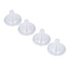 4pcs Infant Bottle Nipples Bust Feeling Replacement Silicone Nipple Round